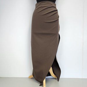 zara - brown skirt with slit [size Medium] [NewWithTags]